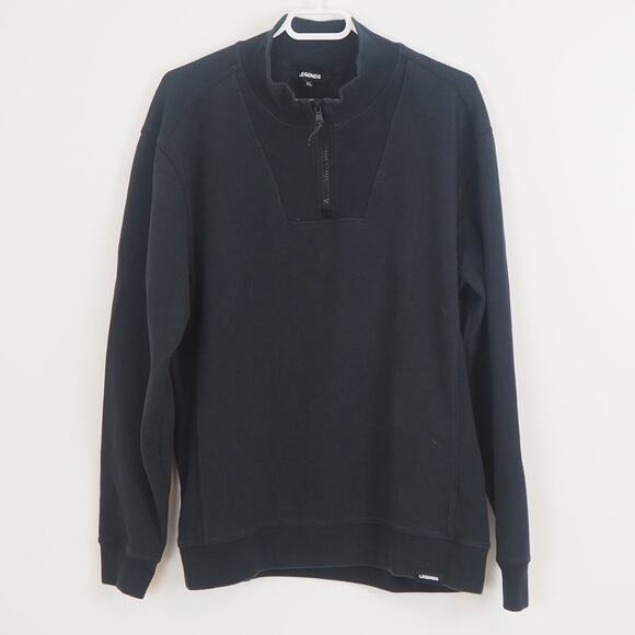 Legends Highland 1/4 Zip Long Sleeve Performance Pullover Black Mens XL - Picture 1 of 10